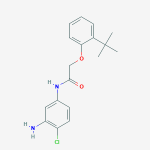 molecular formula C18H21ClN2O2 B1385124 N-(3-Amino-4-chlorophenyl)-2-[2-(tert-butyl)-phenoxy]acetamide CAS No. 1020056-13-6