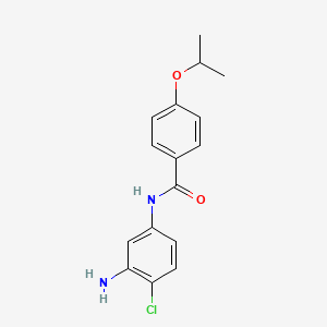 molecular formula C16H17ClN2O2 B1385125 N-(3-氨基-4-氯苯基)-4-异丙氧基苯甲酰胺 CAS No. 1020055-62-2