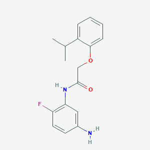molecular formula C17H19FN2O2 B1385127 N-(5-氨基-2-氟苯基)-2-(2-异丙基苯氧基)-乙酰胺 CAS No. 1020056-25-0