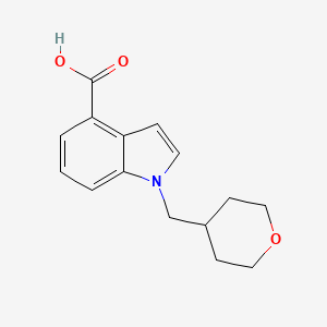 1-(Oxan-4-ylmethyl)indole-4-carboxylic acid