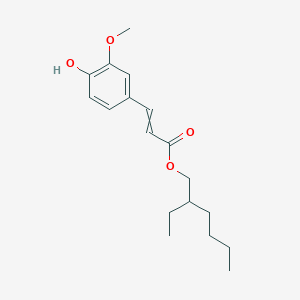 2-Ethylhexyl 3-(4-hydroxy-3-methoxyphenyl)prop-2-enoate