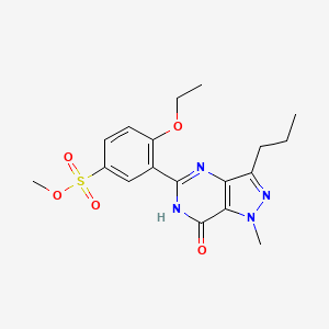 Methyl 4-ethoxy-3-(1-methyl-7-oxo-3-propyl-6,7-dihydro-1H-pyrazolo[4,3-d]pyrimidin-5-yl)benzenesulfonate