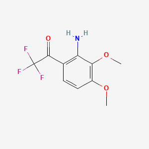 molecular formula C10H10F3NO3 B13851339 1-(2-Amino-3,4-dimethoxyphenyl)-2,2,2-trifluoroethan-1-one 