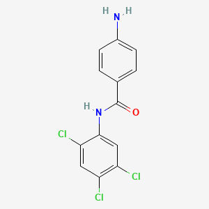 molecular formula C13H9Cl3N2O B1385134 4-Amino-N-(2,4,5-trichlorophenyl)benzamide CAS No. 1020054-27-6