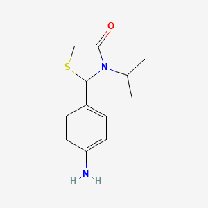 2-(4-Aminophenyl)-3-propan-2-yl-1,3-thiazolidin-4-one