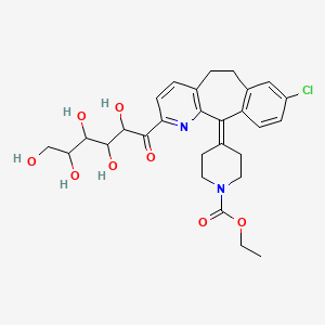 Ethyl 4-(8-chloro-2-(2,3,4,5,6-pentahydroxyhexanoyl)-5H-benzo[5,6]cyclohepta[1,2-b]pyridin-11(6H)-ylidene)piperidine-1-carboxylate