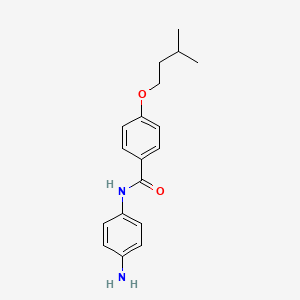 molecular formula C18H22N2O2 B1385138 N-(4-氨基苯基)-4-(异戊氧基)苯甲酰胺 CAS No. 1020054-04-9