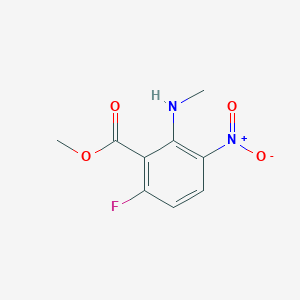 Methyl 6-fluoro-2-(methylamino)-3-nitrobenzoate