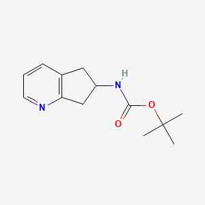 tert-butyl N-(6,7-dihydro-5H-cyclopenta[b]pyridin-6-yl)carbamate