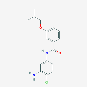 molecular formula C17H19ClN2O2 B1385149 N-(3-Amino-4-chlorophenyl)-3-isobutoxybenzamide CAS No. 1020054-68-5