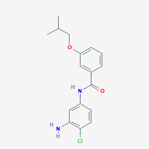 molecular formula C17H19ClN2O2 B1385149 N-(3-氨基-4-氯苯基)-3-异丁氧基苯甲酰胺 CAS No. 1020054-68-5