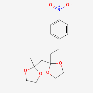 2-Methyl-2-[[2-[2-(4-nitrophenyl)ethyl]-1,3-dioxolan-2-yl]methyl]-1,3-dioxolane