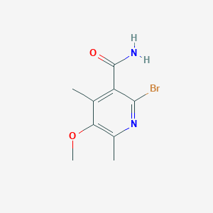 2-Bromo-5-methoxy-4,6-dimethylpyridine-3-carboxamide