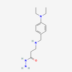 molecular formula C14H24N4O B1385158 3-{[4-(Diethylamino)benzyl]amino}propanohydrazide CAS No. 1040688-50-3
