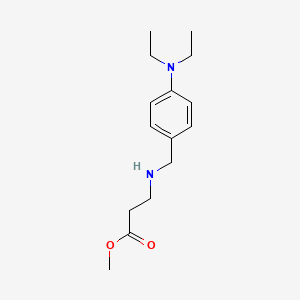 molecular formula C15H24N2O2 B1385161 Methyl 3-{[4-(diethylamino)benzyl]amino}propanoate CAS No. 1040688-20-7