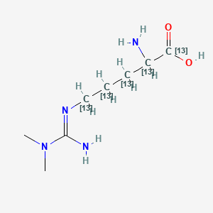 molecular formula C8H18N4O2 B13851610 Adma-13C5 