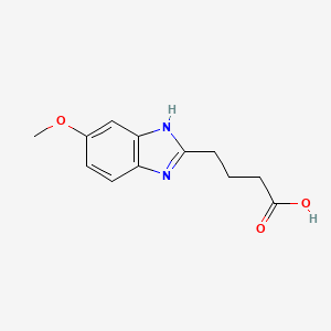 molecular formula C12H14N2O3 B1385164 4-(5-Methoxy-1H-benzimidazol-2-YL)butanoic acid CAS No. 884070-63-7