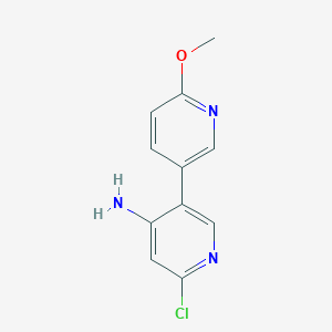 6-Chloro-6'-methoxy-3,3'-bipyridin-4-amine