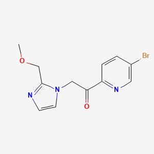 1-(5-Bromopyridin-2-yl)-2-[2-(methoxymethyl)-1H-imidazol-1-yl]ethanone