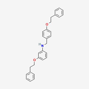 molecular formula C29H29NO2 B1385171 3-(苯乙氧基)-N-[4-(苯乙氧基)苄基]苯胺 CAS No. 1040682-32-3