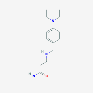 molecular formula C15H25N3O B1385174 3-{[4-(Diethylamino)benzyl]amino}-N-methylpropanamide CAS No. 1040693-66-0