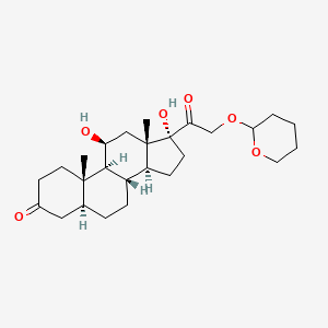 (5a,11ss)-11,17-dihydroxy-21-[(tetrahydro-2H-pyran-2-yl)oxy]-pregnane-3,20-dione