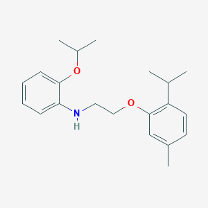 molecular formula C21H29NO2 B1385179 2-Isopropoxy-N-[2-(2-isopropyl-5-methylphenoxy)ethyl]aniline CAS No. 1040683-02-0