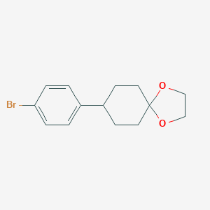 molecular formula C14H17BrO2 B138518 8-(4-Bromophenyl)-1,4-dioxaspiro[4.5]decane CAS No. 125962-61-0