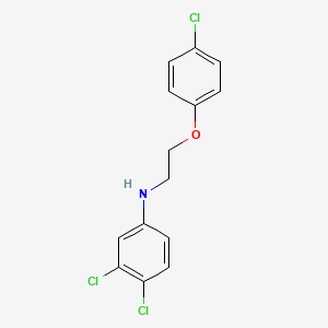 molecular formula C14H12Cl3NO B1385181 3,4-二氯-N-[2-(4-氯苯氧基)乙基]苯胺 CAS No. 356537-24-1