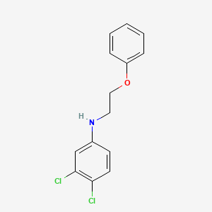 molecular formula C14H13Cl2NO B1385183 3,4-Dichloro-N-(2-phenoxyethyl)aniline CAS No. 356532-55-3