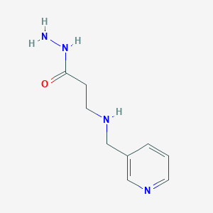 molecular formula C9H14N4O B1385189 3-[(3-吡啶基甲基)氨基]丙烷酰肼 CAS No. 1040688-10-5