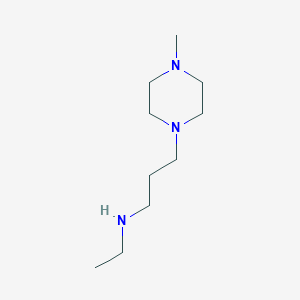 molecular formula C10H23N3 B1385198 N-éthyl-3-(4-méthylpipérazin-1-yl)propan-1-amine CAS No. 224456-89-7