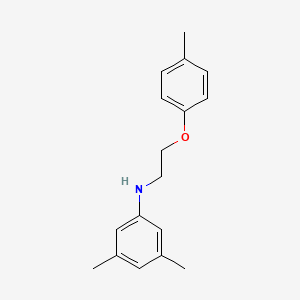 molecular formula C17H21NO B1385206 3,5-二甲基-N-[2-(4-甲基苯氧基)乙基]苯胺 CAS No. 1040686-58-5