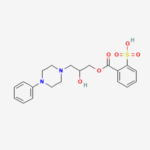 2-((2-Hydroxy-3-(4-phenylpiperazin-1-yl)propoxy)carbonyl)benzenesulfonic Acid