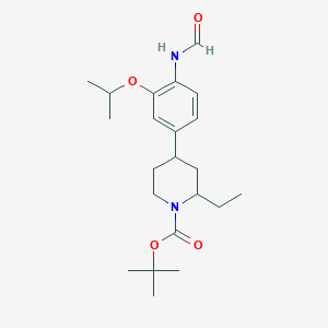 Tert-butyl 2-ethyl-4-(4-formamido-3-propan-2-yloxyphenyl)piperidine-1-carboxylate