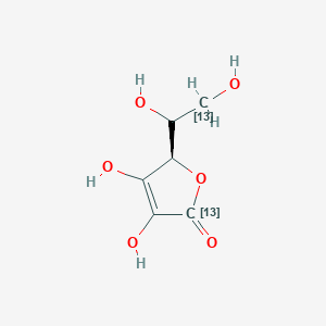 (2R)-2-(1,2-dihydroxy(213C)ethyl)-3,4-dihydroxy-(513C)2H-furan-5-one