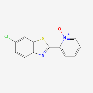 6-Chloro-2-(1-oxidopyridin-1-ium-2-yl)-1,3-benzothiazole