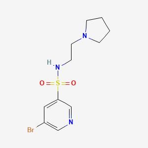 5-bromo-N-[2-(1-pyrrolidinyl)ethyl]-3-Pyridinesulfonamide