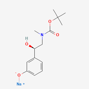 molecular formula C14H20NNaO4 B13852136 N-Boc-(R)-Phenylephrine Sodium Salt 