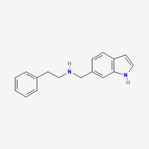 molecular formula C17H18N2 B1385216 N-(1H-Indol-6-ylmethyl)-N-(2-phenylethyl)amine CAS No. 1017791-19-3