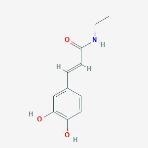 molecular formula C11H13NO3 B138522 (E)-3-(3,4-Dihydroxyphenyl)-N-ethylacrylamide CAS No. 138343-04-1