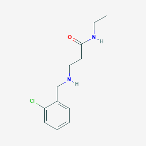 molecular formula C12H17ClN2O B1385222 3-[(2-氯苄基)氨基]-N-乙基丙酰胺 CAS No. 1040693-43-3