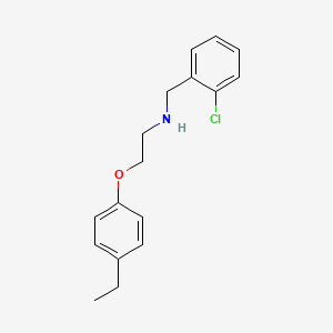 molecular formula C17H20ClNO B1385229 N-(2-Chlorobenzyl)-2-(4-ethylphenoxy)-1-ethanamine CAS No. 1040684-36-3
