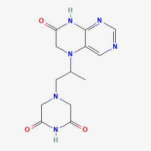 4-[2-(7,8-Dihydro-7-oxo-5(6H)-pteridinyl)propyl]-2,6-piperazinedione