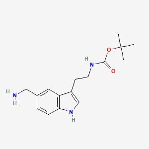 tert-butyl N-[2-[5-(aminomethyl)-1H-indol-3-yl]ethyl]carbamate