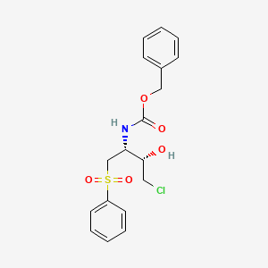 Benzyl ((2R,3R)-4-Chloro-3-hydroxy-1-(phenylsulfonyl)butan-2-yl)carbamate