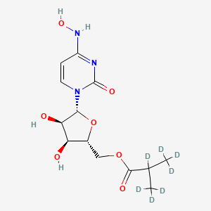 [(2R,3S,4R,5R)-3,4-dihydroxy-5-[4-(hydroxyamino)-2-oxopyrimidin-1-yl]oxolan-2-yl]methyl 2,3,3,3-tetradeuterio-2-(trideuteriomethyl)propanoate