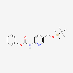 Phenyl 5-((tert-butyldimethylsilyloxy)methyl)pyridin-2-ylcarbamate