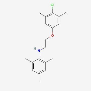 molecular formula C19H24ClNO B1385238 N-[2-(4-Chloro-3,5-dimethylphenoxy)ethyl]-2,4,6-trimethylaniline CAS No. 1040688-27-4