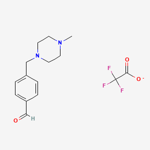 4-[(4-Methylpiperazin-1-yl)methyl]benzaldehyde;2,2,2-trifluoroacetate